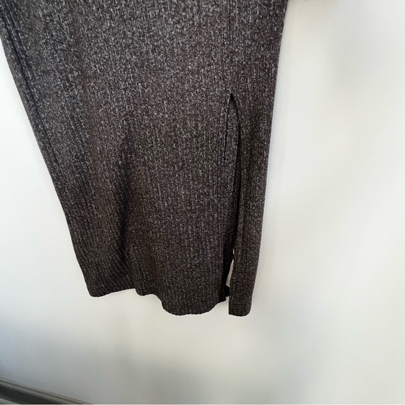 Anthropologie Daily Practice Barre Midi V-neck Rib Knit Sweater Dress Hipster - Picture 9 of 16